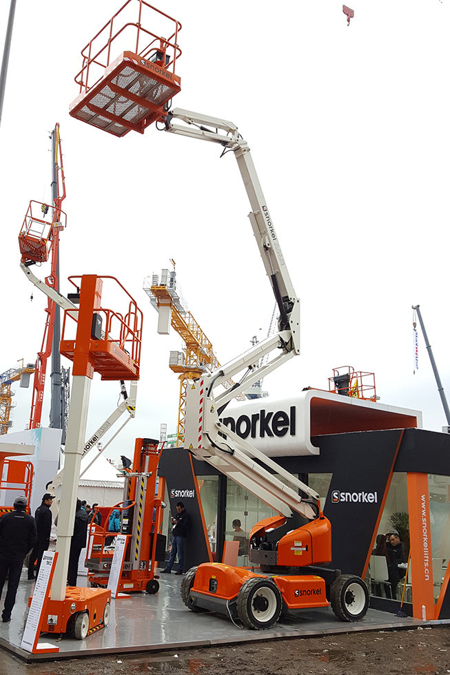 Bauma China 2016——美國(guó)Snorkel 高空作業(yè)平臺(tái)-普雷斯特機(jī)械設(shè)備(北京)有限公司