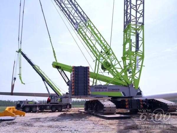 中聯(lián)重科多臺大型設(shè)備助力臨西運河風電項目建設(shè)